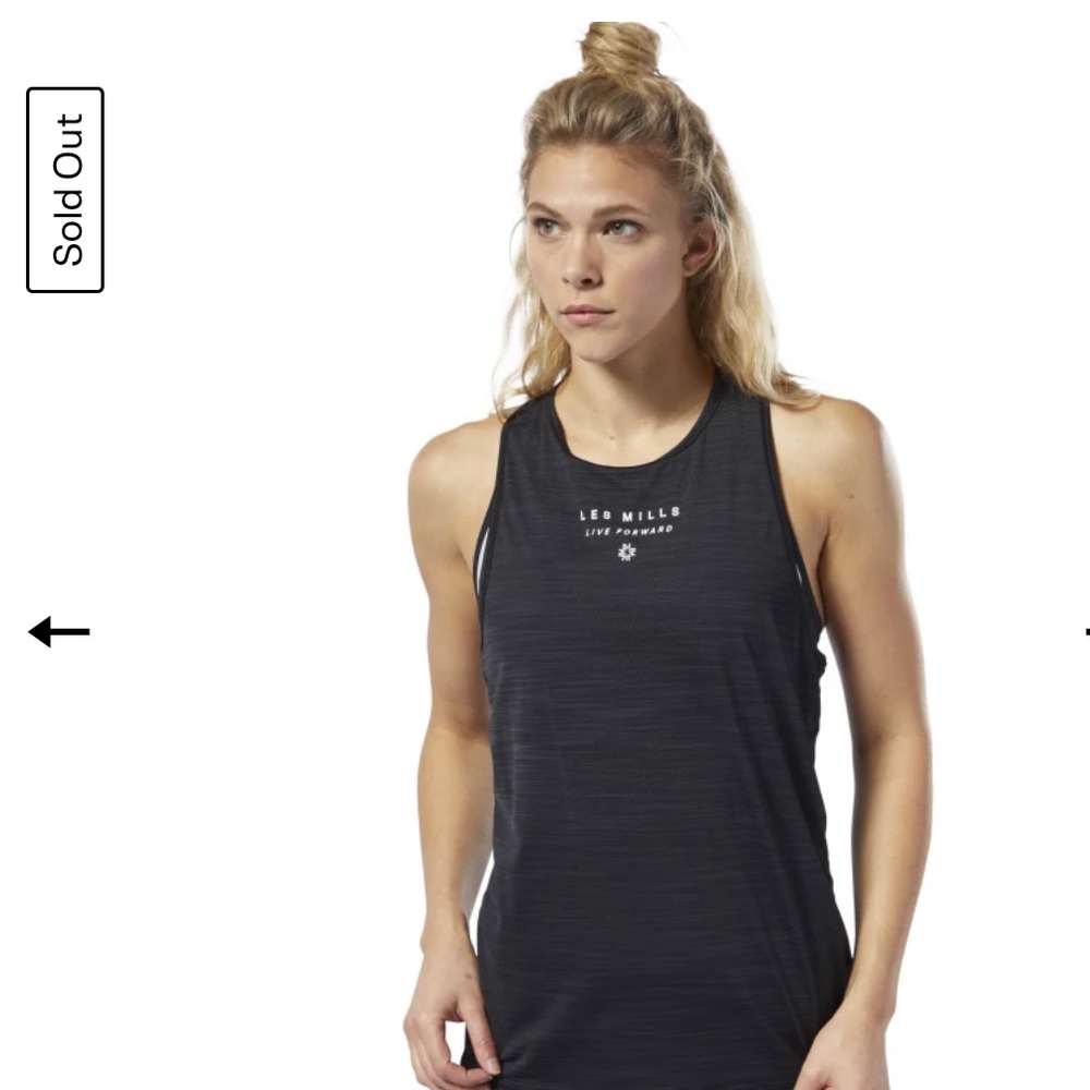 Reebok Les Mills live forward tank size XS